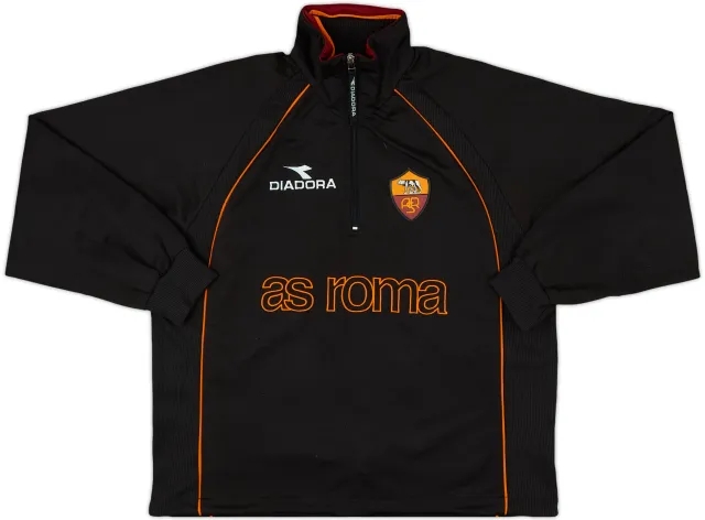 1999-00 Roma Diadora 1/4 Zip Drill Top - 8/10 - (XL)