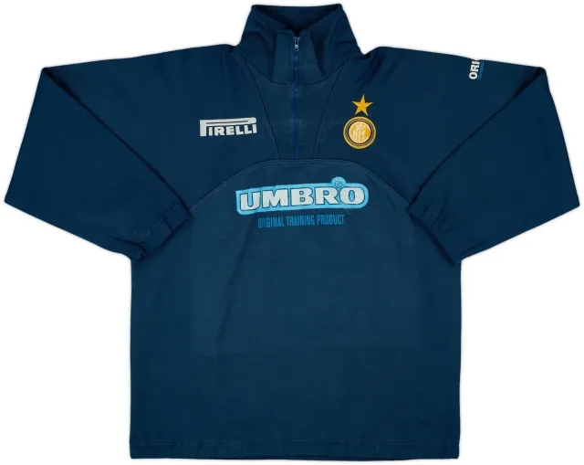 1997-98 Inter Milan Umbro 1/4 Zip Track Jacket - 5/10 - (M)