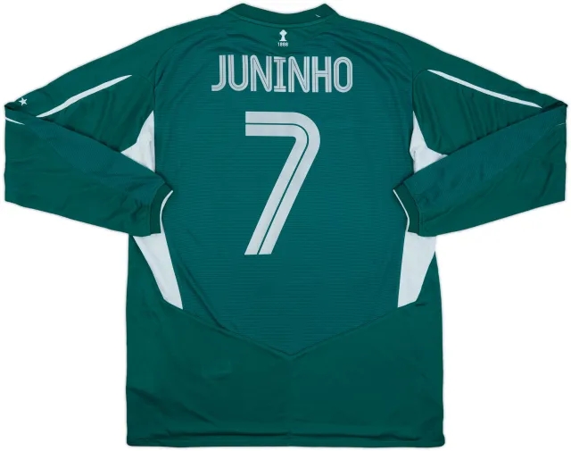 2004-05 Celtic Away L/S Shirt Juninho #7 (XL)