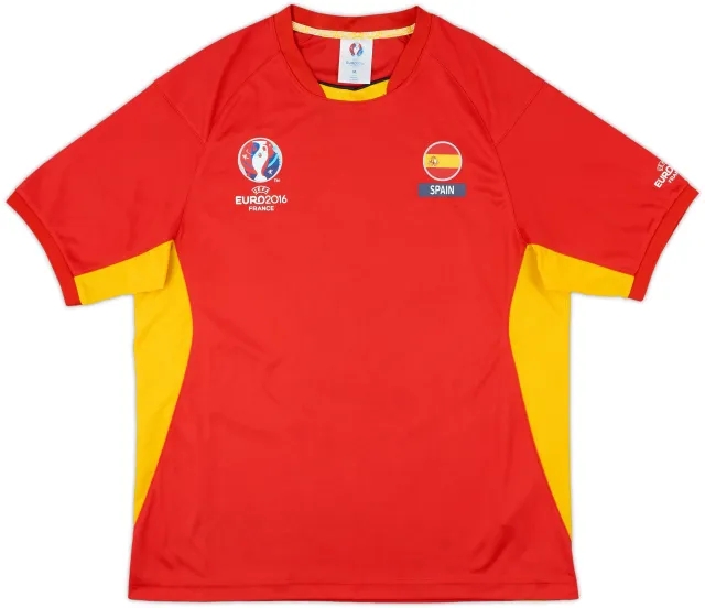 Spain Euro 2016 Fan Leisure Shirt - 8/10 - (M)