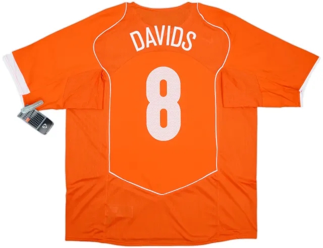 2004-06 Netherlands Home Shirt Davids #8 (XXL)