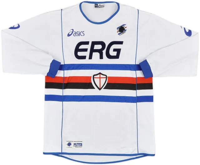 2002-03 Sampdoria Away L/S Shirt - 8/10 - (M)