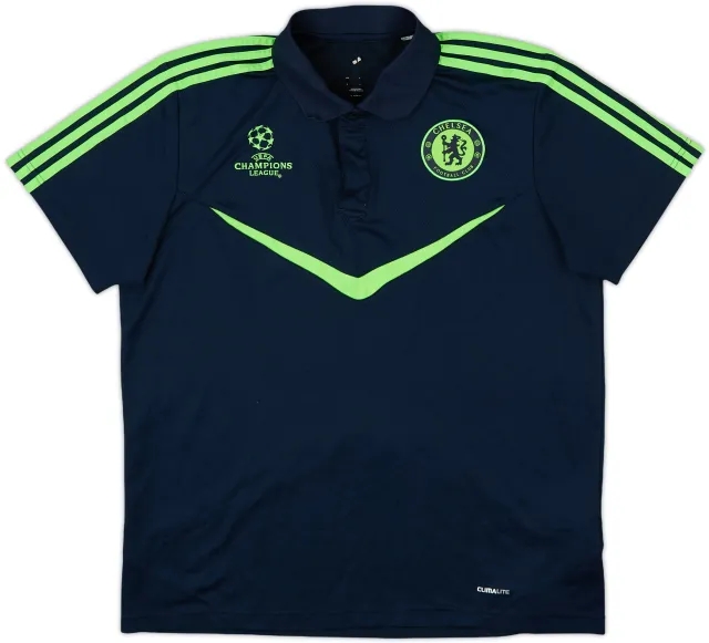 2010-11 Chelsea adidas CL Polo Shirt - 8/10 - (L)