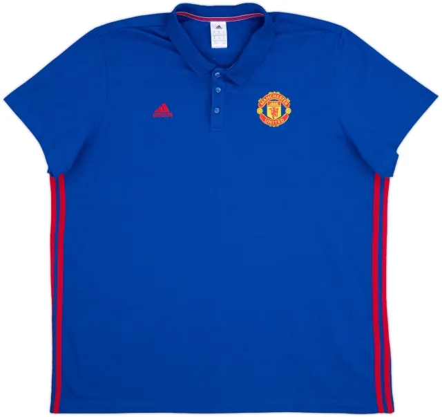 2016-17 Manchester United adidas Polo Shirt - 8/10 - (3XL)