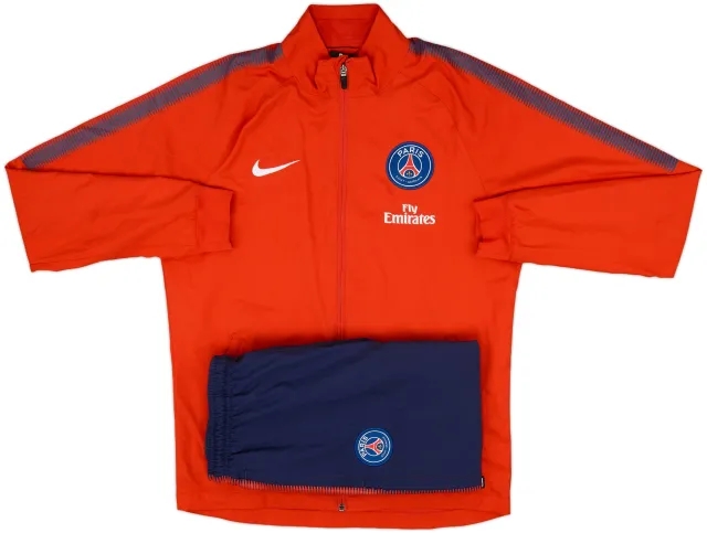 2017-18 Paris Saint-Germain Nike 1/4 Zip Training Top - 8/10 - (M)