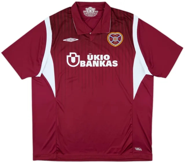 2009-10 Hearts Home Shirt - 10/10 - (XXL)