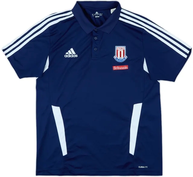 2010-11 Stoke City adidas Polo Shirt - 8/10 - (L)