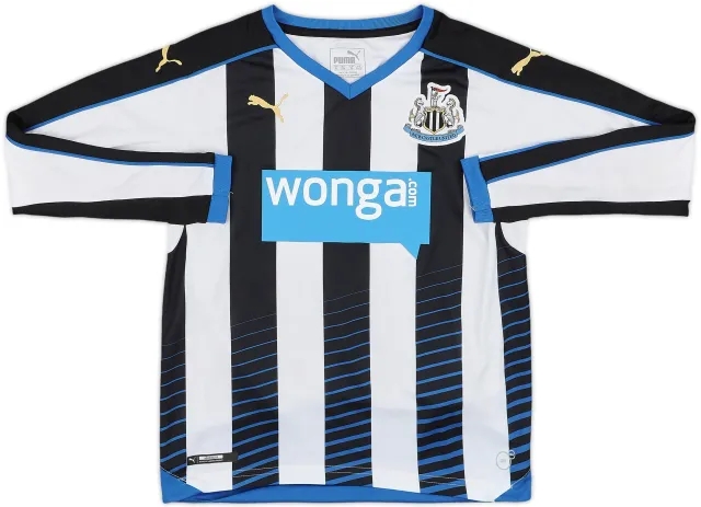 2015-16 Newcastle Home L/S Shirt - 8/10 - (M.Boys)