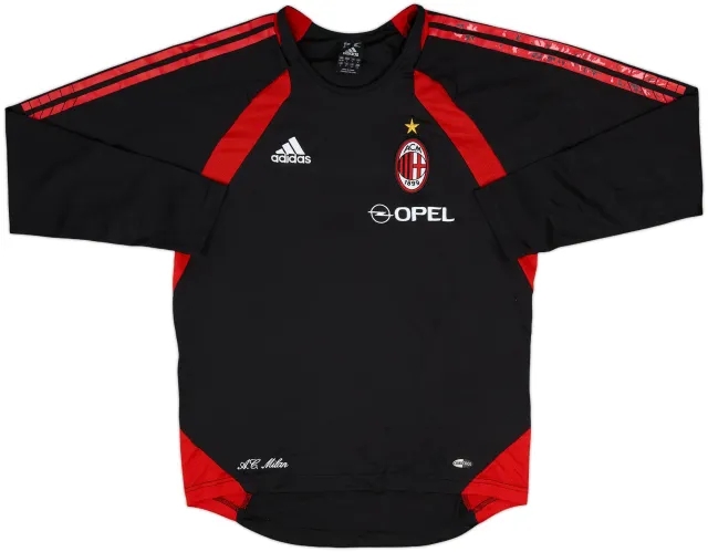 2006-07 AC Milan adidas Training L/S Shirt - 6/10 - (S)