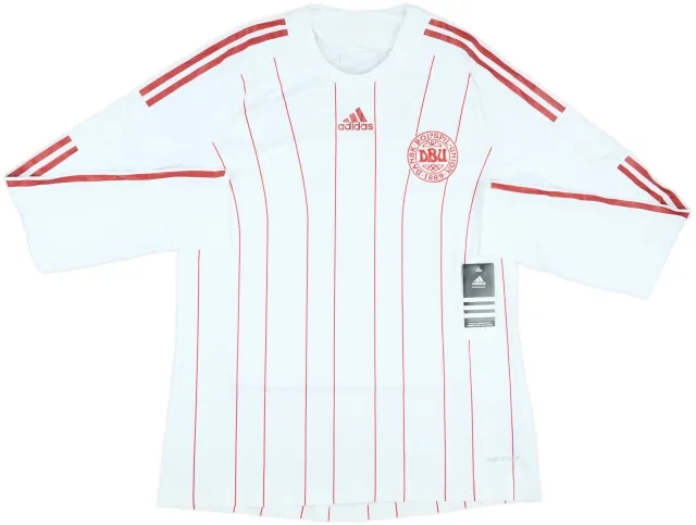 adidas Denmark Mens LS Player Issue Away Shirt 2008