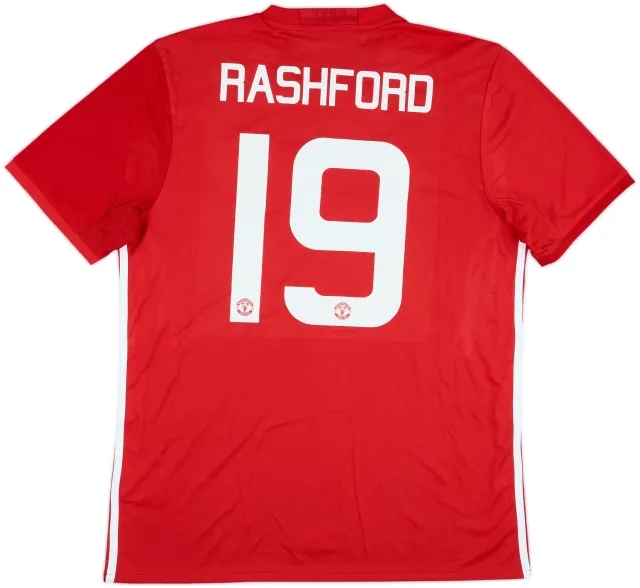 2016-17 Manchester United Home Shirt Rashford #19 (L)