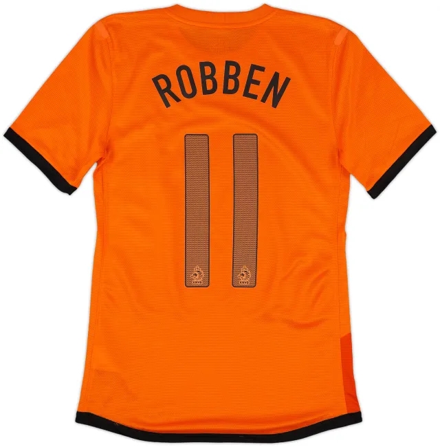 2012-13 Netherlands Player Issue Home Shirt Robben #11 - 8/10 - (S)
