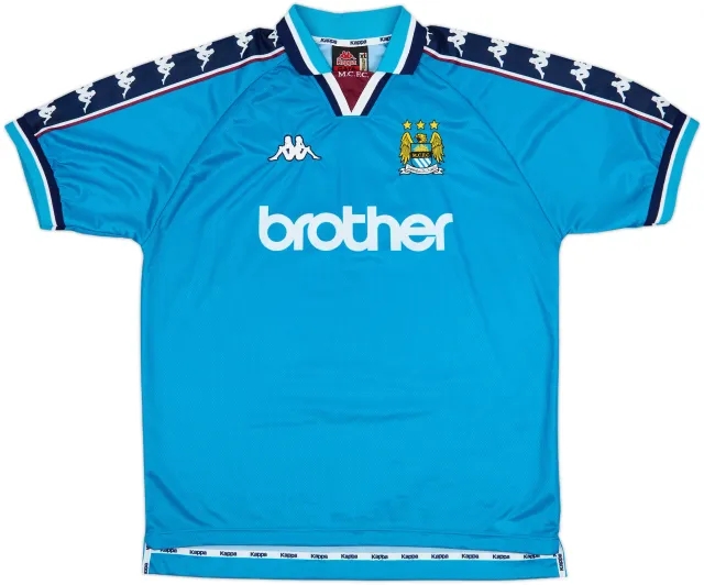 1997-99 Manchester City Home Shirt - 10/10 - (XL)
