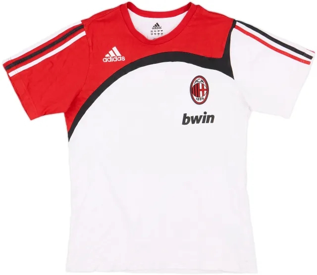 2007-08 AC Milan adidas Cotton Tee - 6/10 - (S)