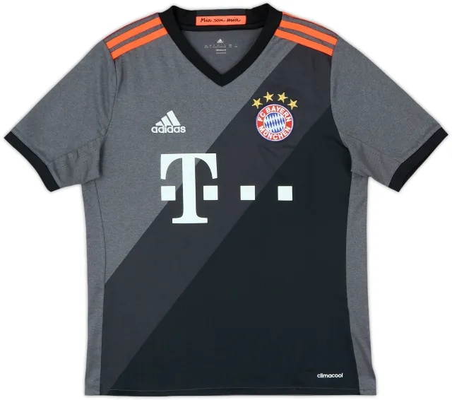 adidas Bayern Munich Boys SS Away Shirt 2016/17