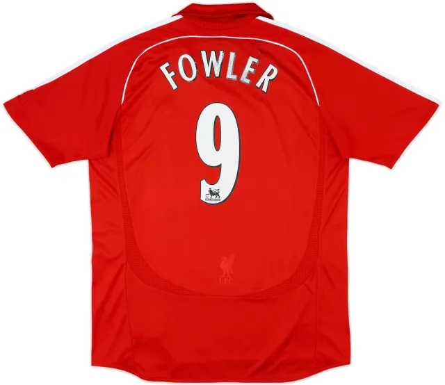 2006-08 Liverpool Home Shirt Fowler #9 - 5/10 - (L)