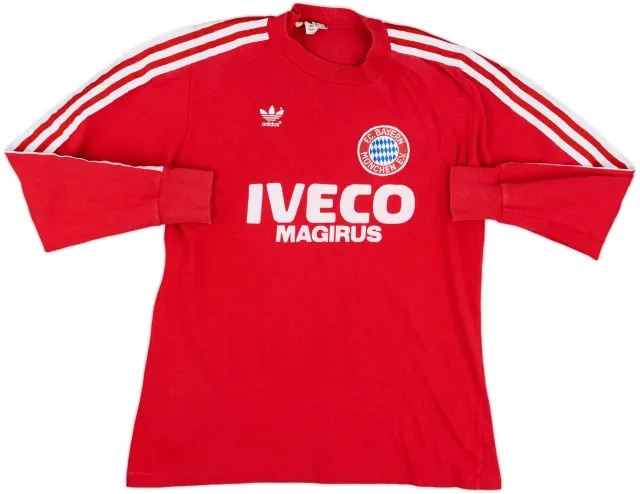 adidas Bayern Munich Mens LS Home Shirt 1982/83