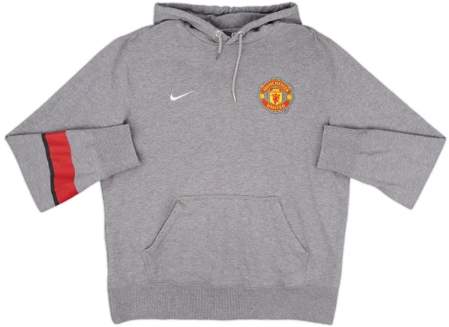 2012-13 Manchester United Nike Hooded Sweat Top - 8/10 - (L)