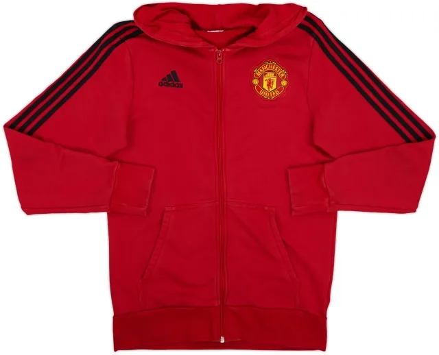 2019-20 Manchester United adidas Hooded Track Jacket - 8/10 - (M)