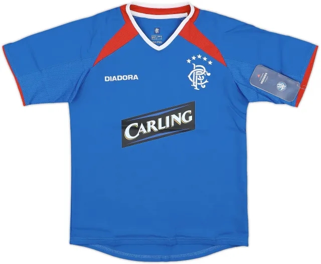 Diadora Rangers Boys SS Home Shirt 2003/05