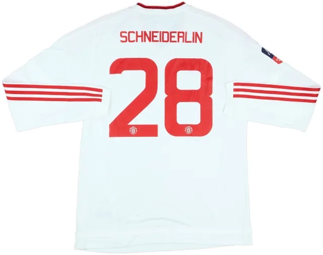 2015-16 Manchester United Away L/S Shirt Schneiderlin #28 (L)
