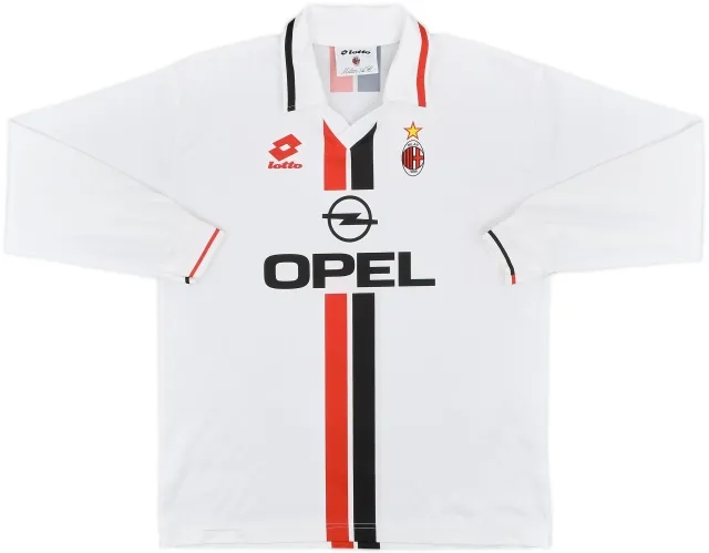 1995-96 AC Milan Basic Away L/S Shirt - 8/10 - (XL.Boys)