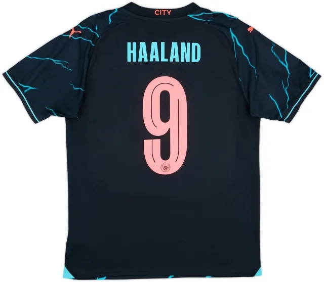 2023-24 Manchester City Third Shirt Haaland #9 - 10/10 - (M)