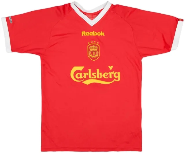 2001-03 Liverpool CL Shirt - 8/10 - (XL.Boys)