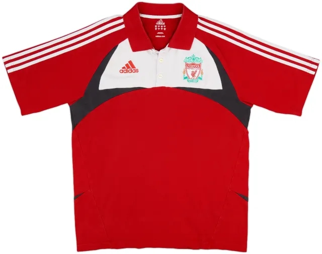 2007-08 Liverpool adidas Polo Shirt - 5/10 - (M/L)