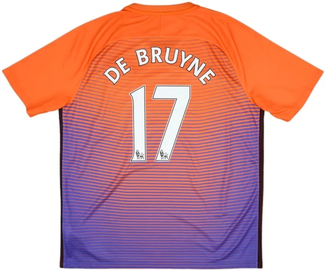 2016-17 Manchester City Third Shirt De Bruyne #17 - 10/10 - (XL)