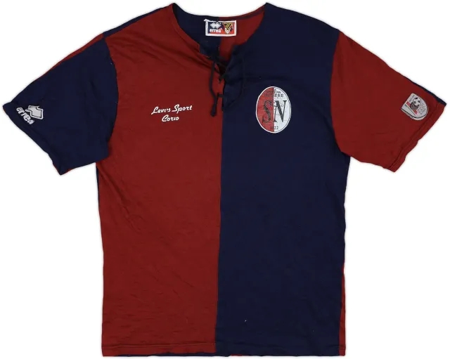 1990s Genoa Errea Retro Training Shirt Schiavon #11 - 6/10 - (M)