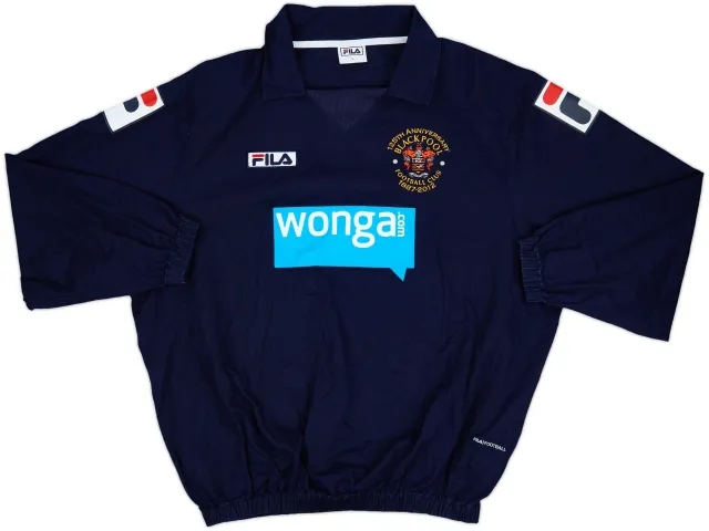2011-13 Blackpool Fila 125th Anniversary Drill Top - 9/10 - (L)