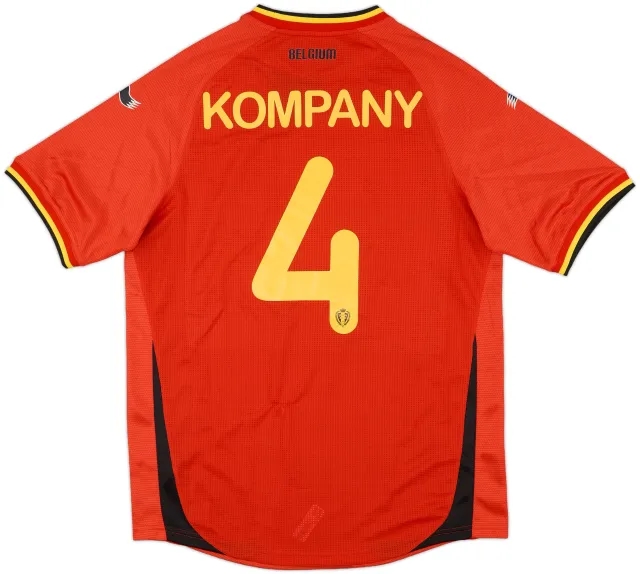 2014-15 Belgium Home Shirt Kompany #4 (L)