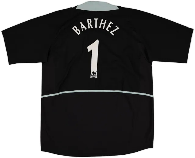 2002-04 Manchester United GK S/S Shirt Barthez #1 - 8/10 - (XXL)