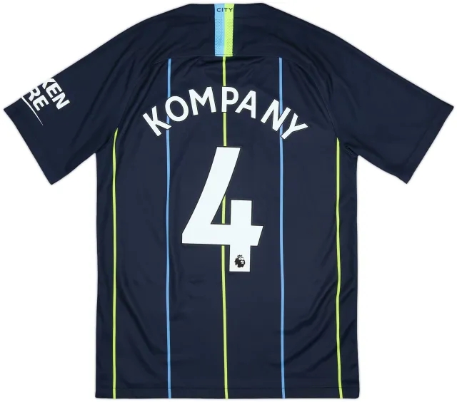 2018-19 Manchester City Away Shirt Kompany #4 - 10/10 - (S)