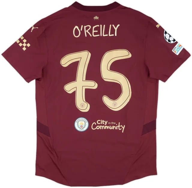 2024-25 Manchester City Match Issue Champions League Third Shirt O'Reilly #75