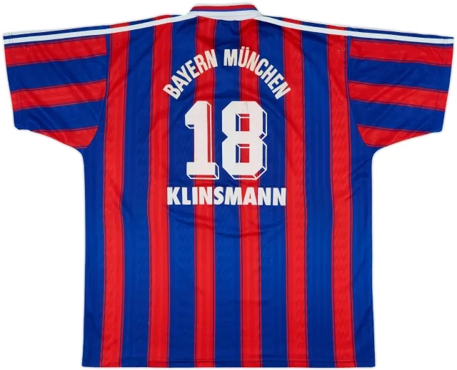 adidas Bayern Munich Mens SS Home Shirt 1995/97