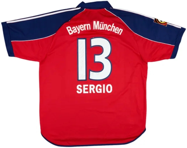 adidas Bayern Munich Mens SS Home Shirt 1999/01