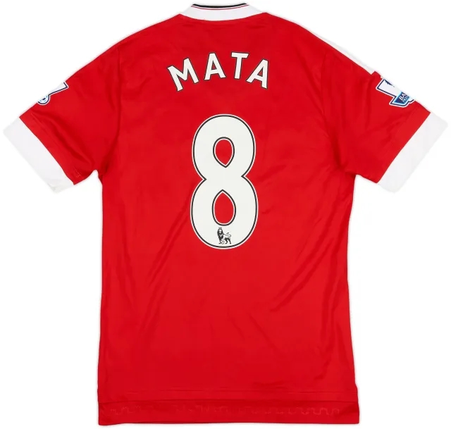 2015-16 Manchester United Home Shirt Mata #8 - 7/10 - (XS)
