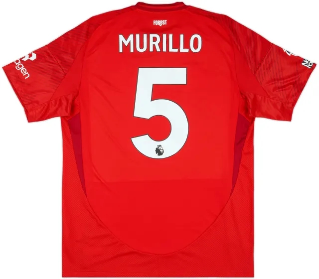 2024-25 Nottingham Forest Match Issue Home Shirt Murillo #5