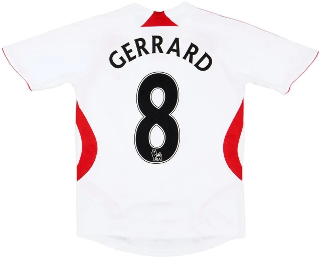 2007-08 Liverpool Away Shirt Gerrard #8 - 8/10 - (Women's M)