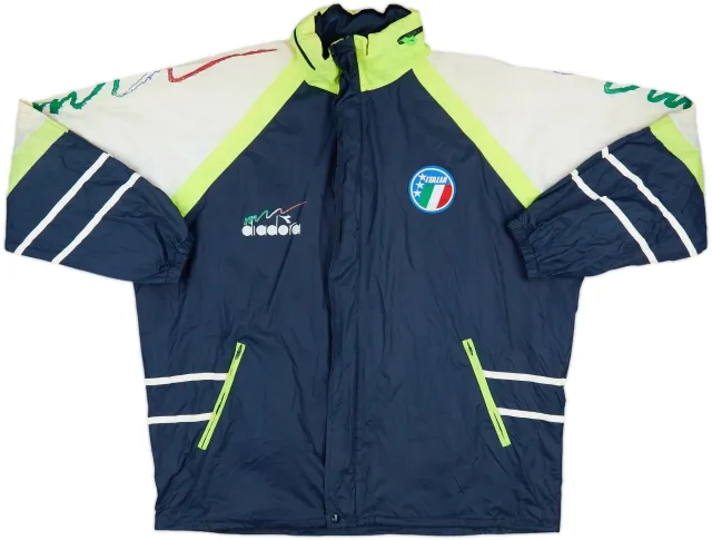 1990 Italy Diadora Hooded Rain Jacket - 8/10 - (L)