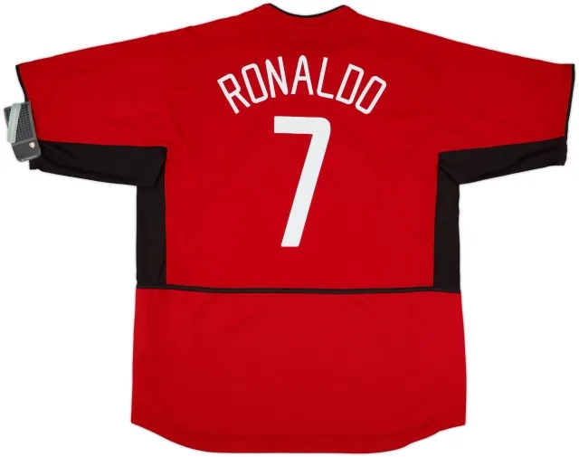 2002-04 Manchester United Home Shirt Ronaldo #7 (XXL)