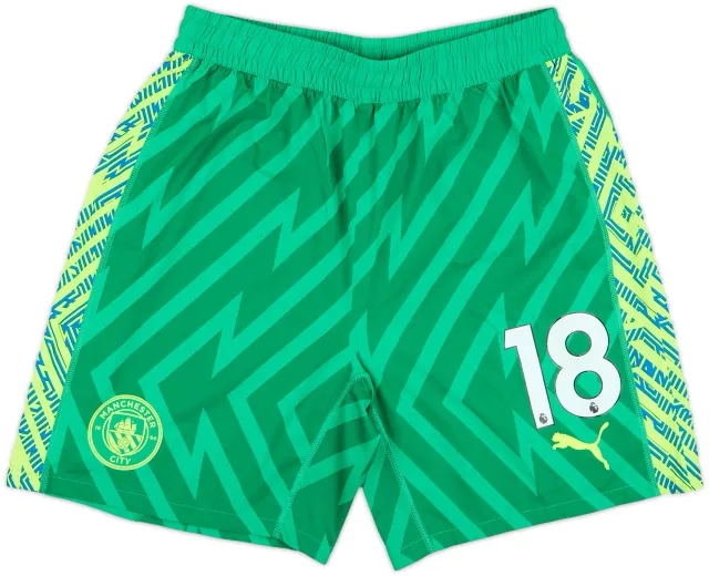 2023-24 Manchester City Match Issue GK Shorts #18 (Ortega)