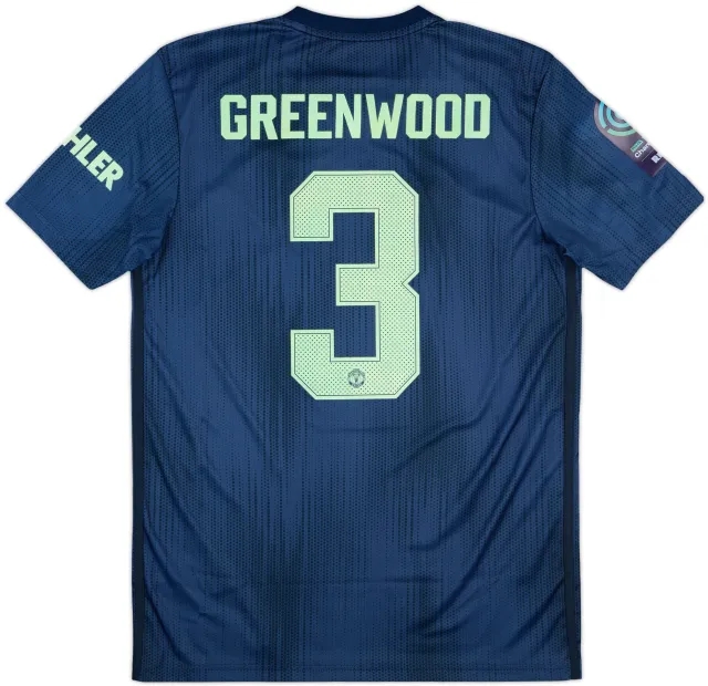 2018-19 Manchester United Women Third Shirt Greenwood #3 - 8/10 - (M)