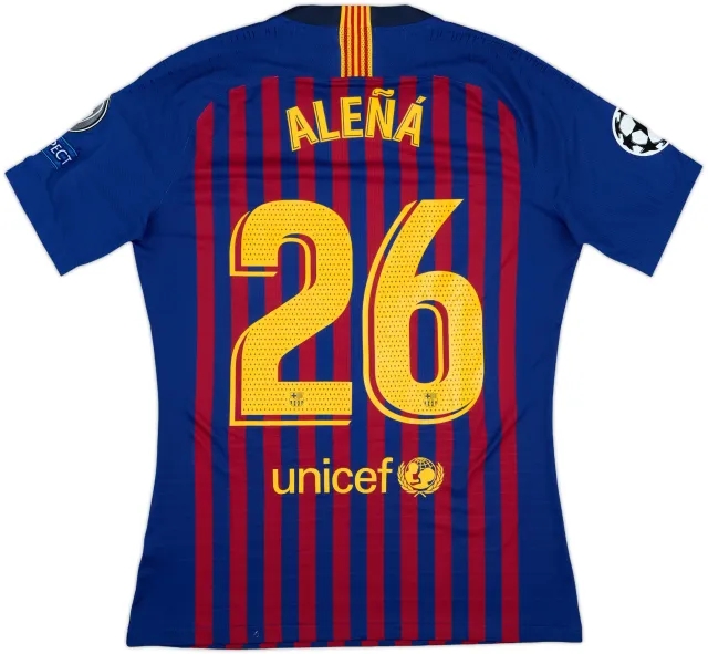 2018-19 Barcelona Match Issue Champions League Home Shirt Alena #26