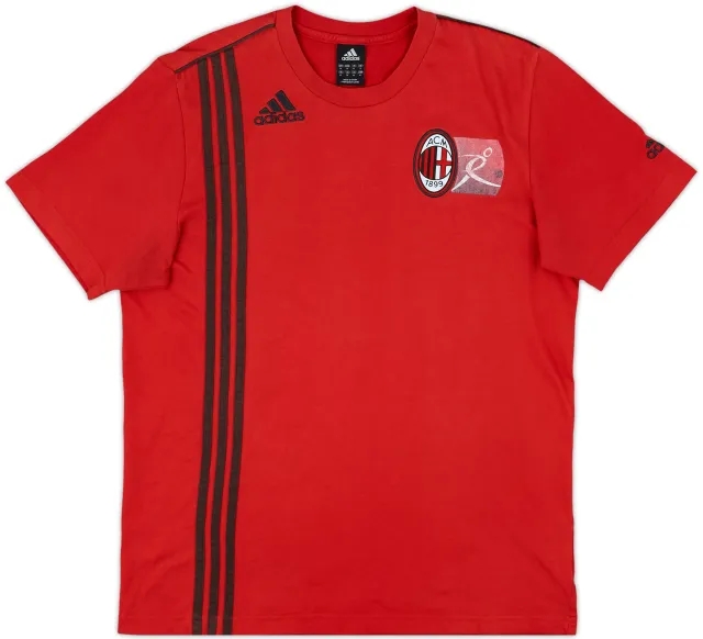 2009-10 AC Milan adidas Cotton Tee - 7/10 - (M)