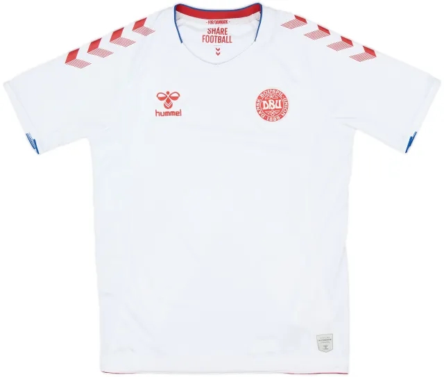 Hummel Denmark Boys SS Away Shirt 2018