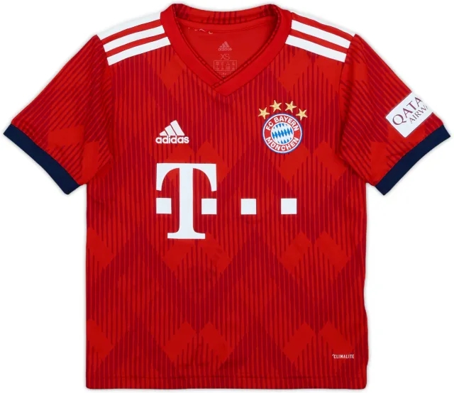 2018-19 Bayern Munich Home Shirt - 8/10 - (7-8 Years)