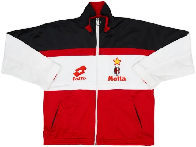 1993-94 AC Milan Lotto Track Jacket - 5/10 - (XXL.Boys)
